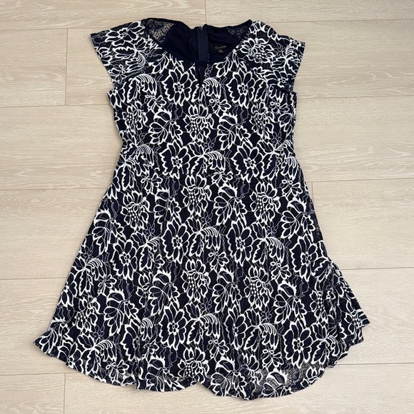 3/$10 City Studio Navy and White Floral Dress - Picture 2 of 8